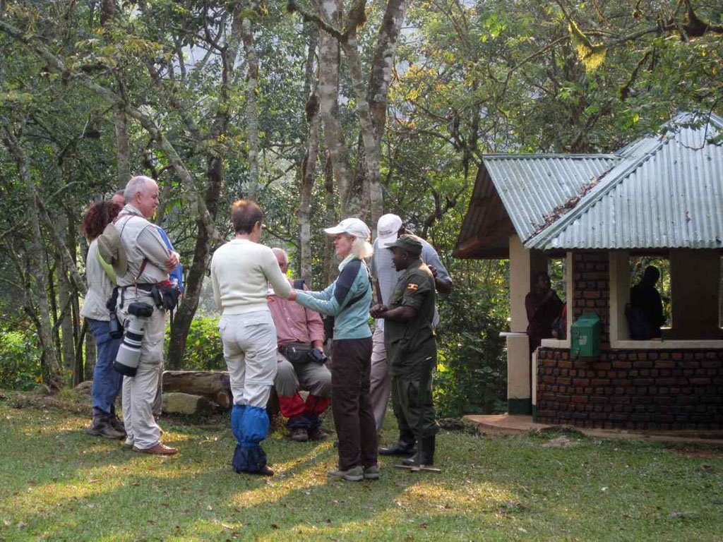 Gorilla Tracking Safety in Rwanda 5 Gorilla trekking safety briefing before gorilla tracking