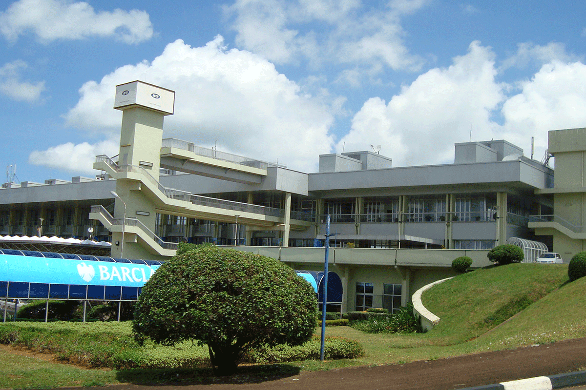 Entebbe airport terminal in Uganda for international travelers