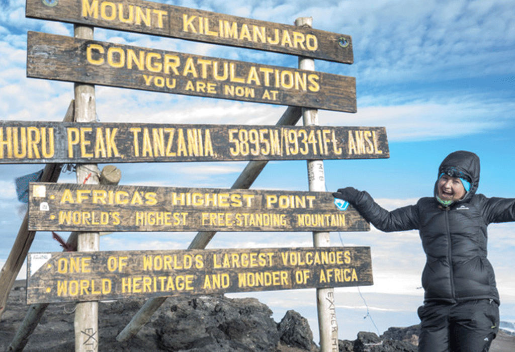 Uhuru Peak- Highest point on Mount Kilimanjaro