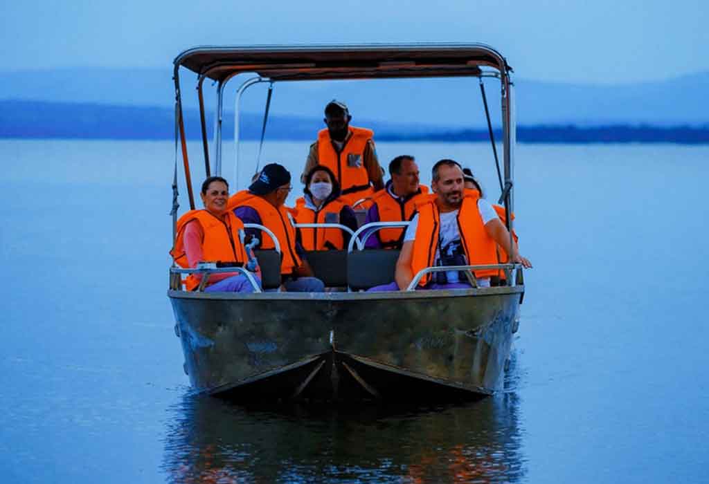 Boat safari on Lake Ihema in Akagera National Park