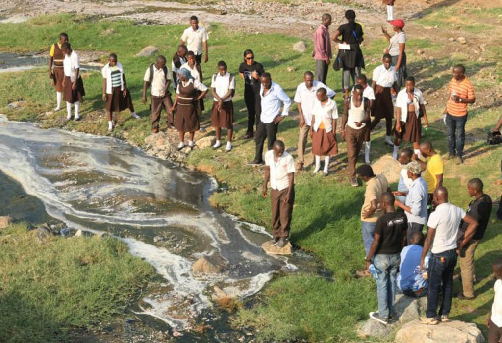 Kibiro salt gardens at Kibiro Hot Spring showing traditional salt production