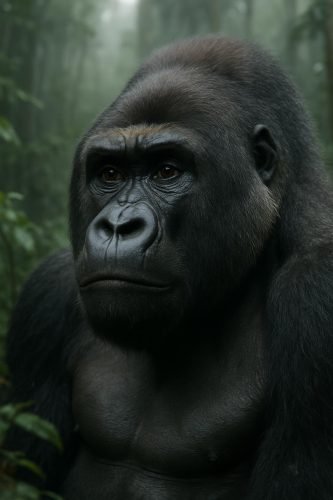 bwindi gorilla portrait