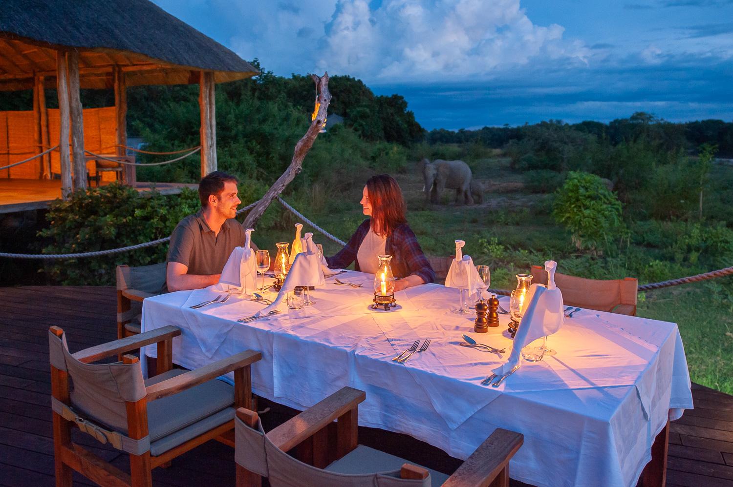 Uganda Big Five Safari 33 Couple celebrating a honeymoon in a lodge close to the national park