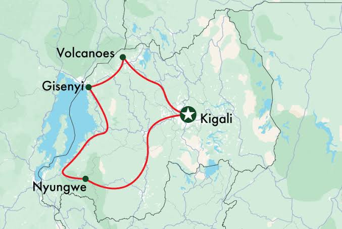 Best Time to Visit Rwanda: Complete Safari and Weather Guide 13 Route maps connecting Rwanda's top safari destinations.