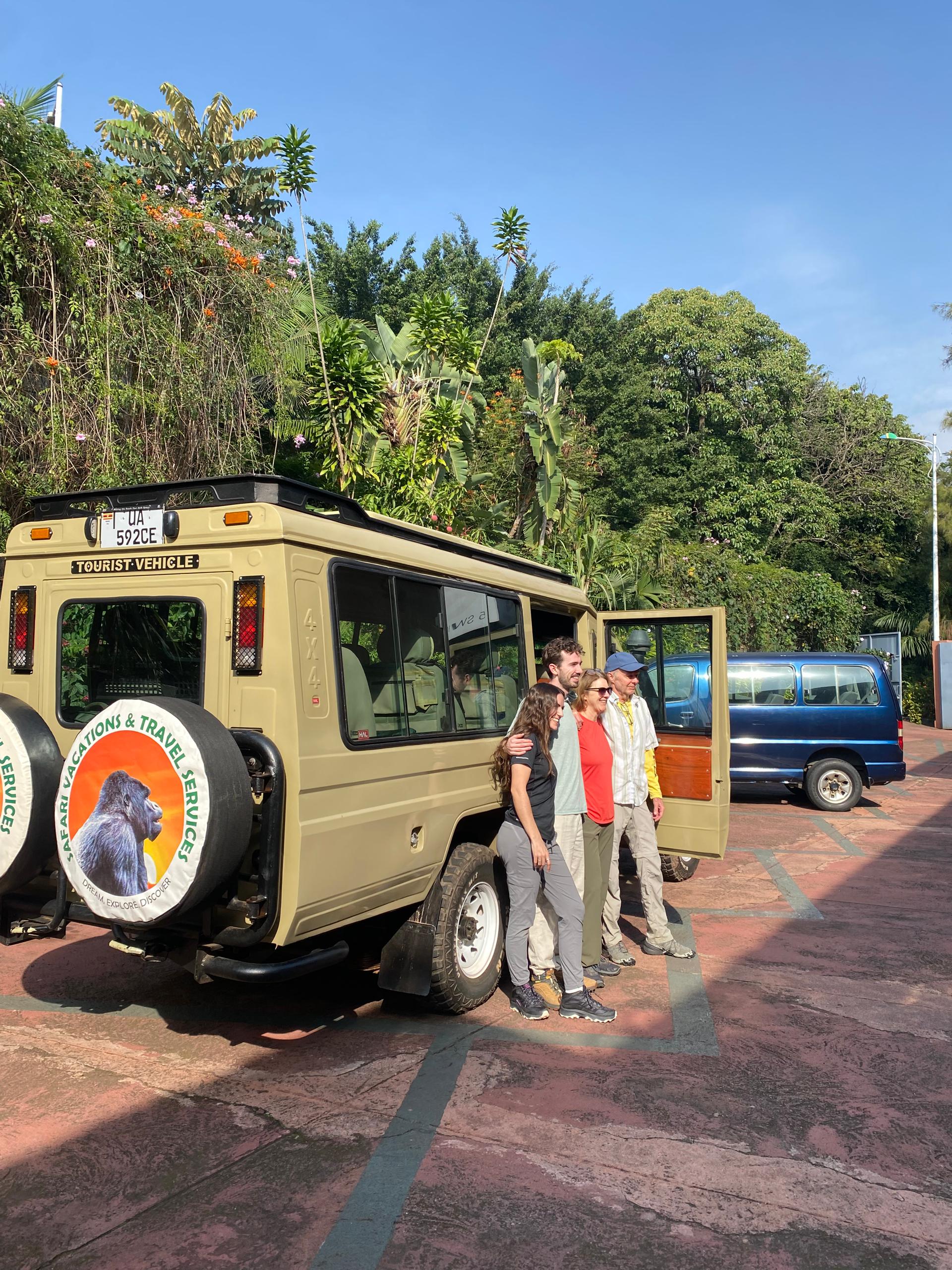 Safari Vacations 7-seater 4x4 Land Cruiser for Entebbe airport transfers and Uganda safari groups