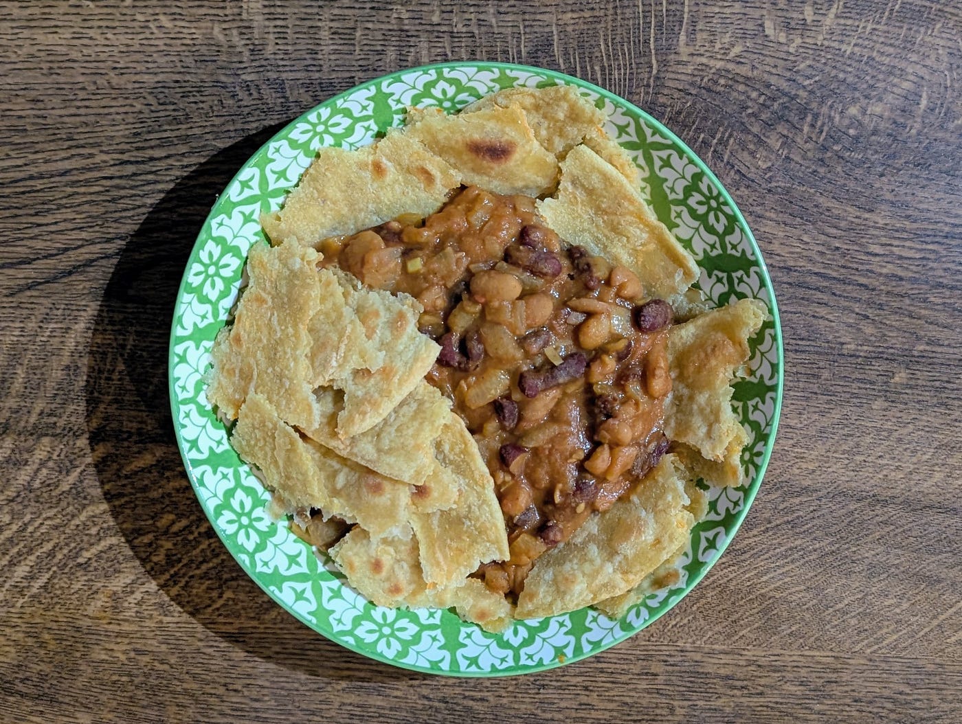 Uganda Food Guide 57 Ugandan kikomando made with pieces of chapati and beans