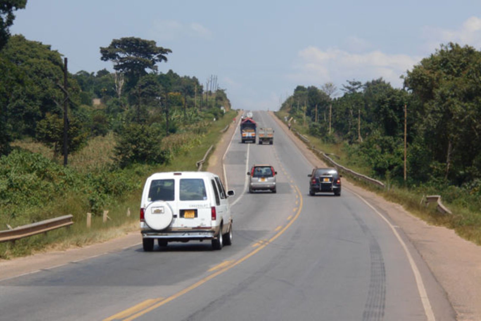 42 Paved highway driving in Uganda