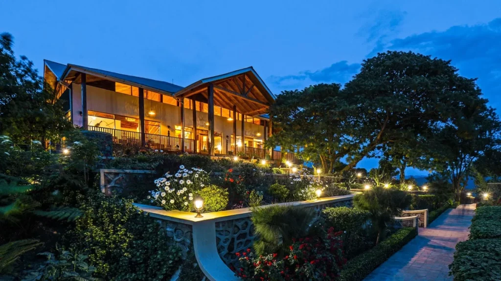 7 Day Uganda Safari: Best Wildlife Safari Tour 2026/2027 27 Luxury safari lodge surrounded by landscaped gardens in Rushaga near Bwindi Impenetrable National Park, Uganda