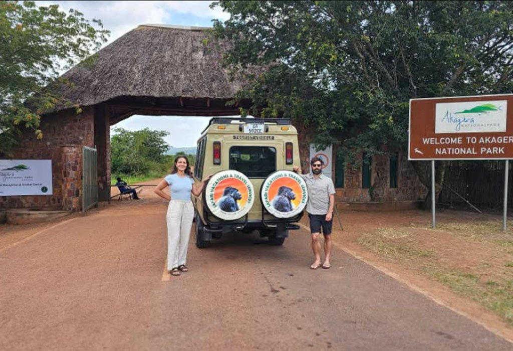 Akagera wildlife safari after Kwita Izina 1 Clients ready to Enter Akagera national park for the game drive