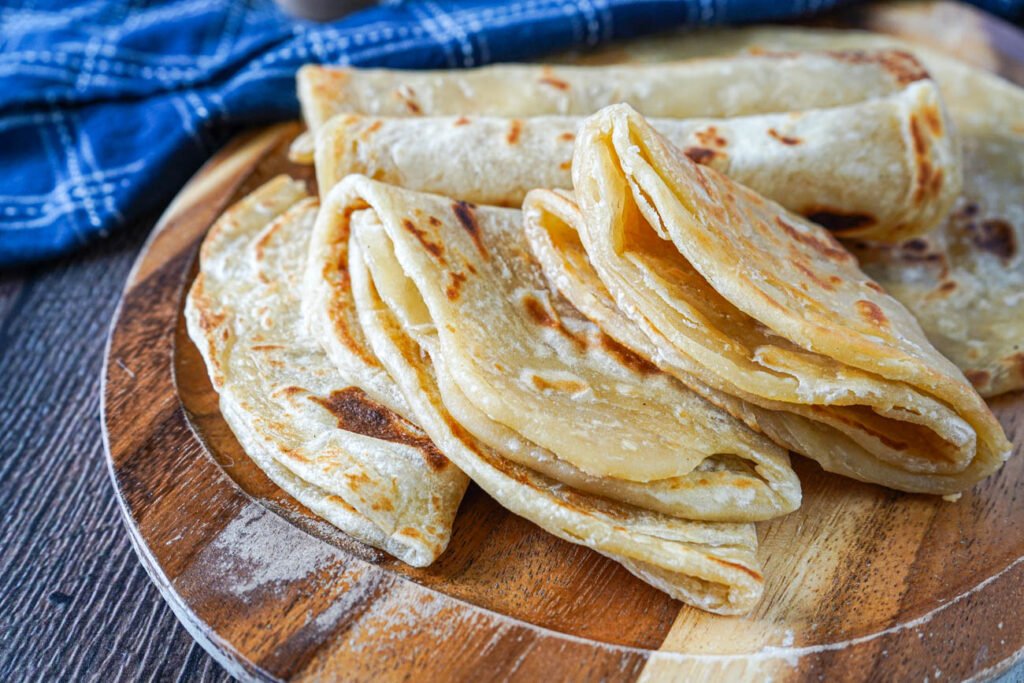 Uganda Food Guide 43 Stack of soft Ugandan chapati flatbreads