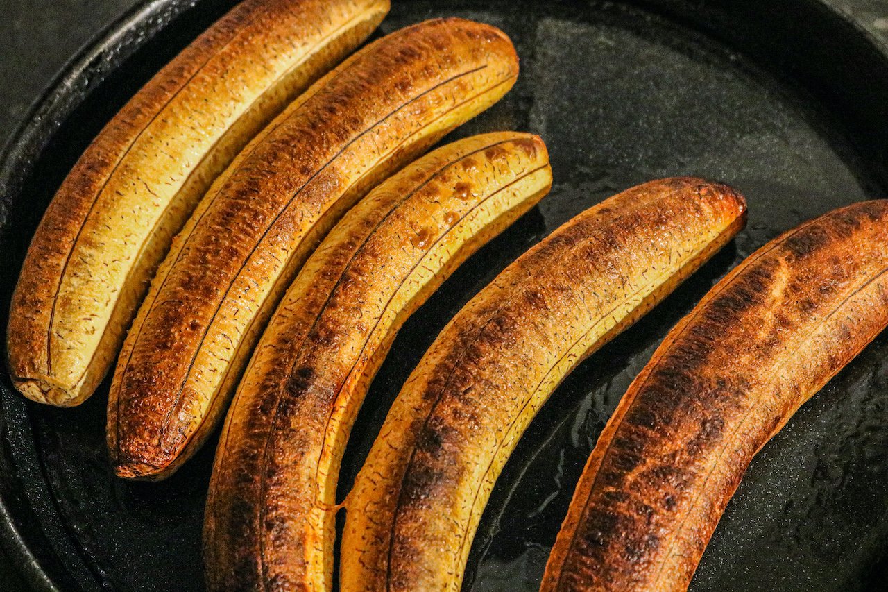 Uganda Food Guide 51 Cooked gonja sweet plantain eaten in Uganda