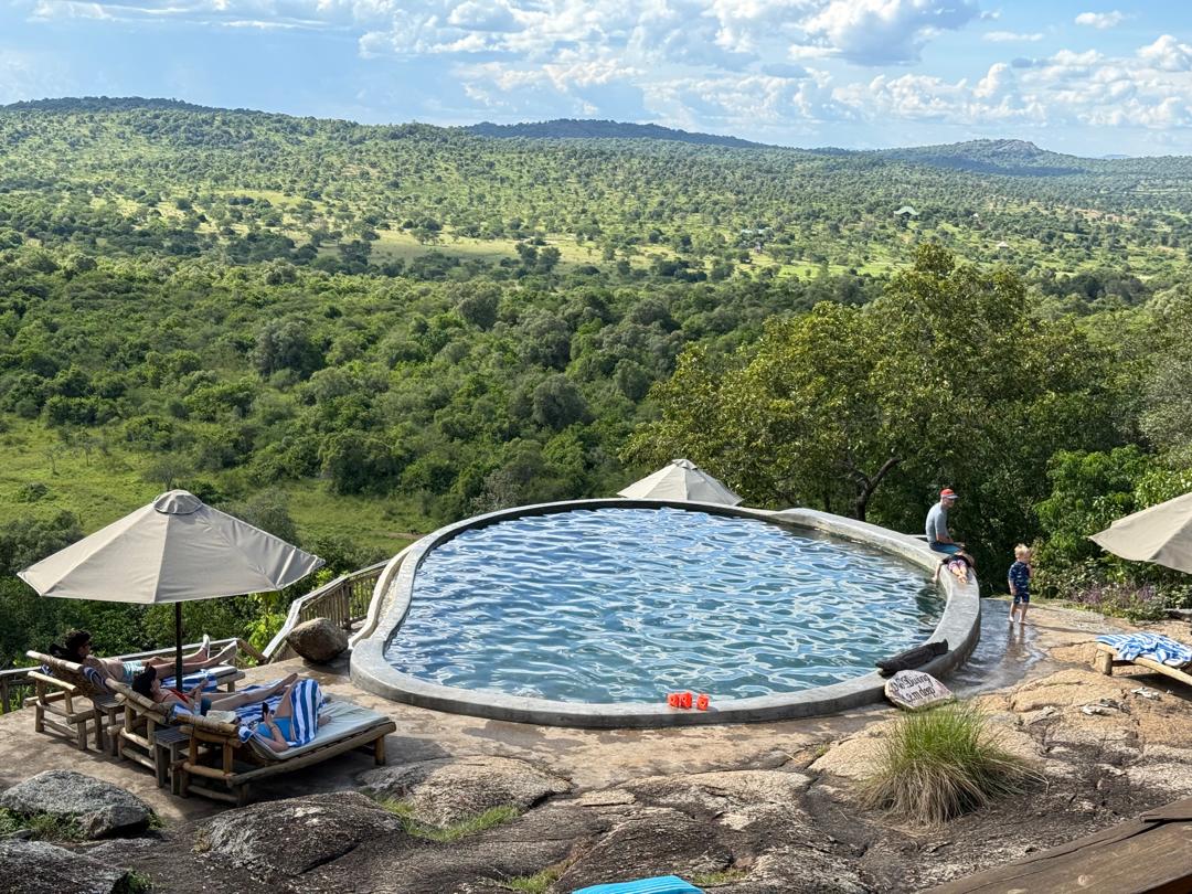Best Uganda Luxury Holidays 2026/2027: Ultimate Safari Guide 13 Luxury safari lodge swimming pool overlooking the green savannah landscapes of Lake Mburo National Park in Uganda