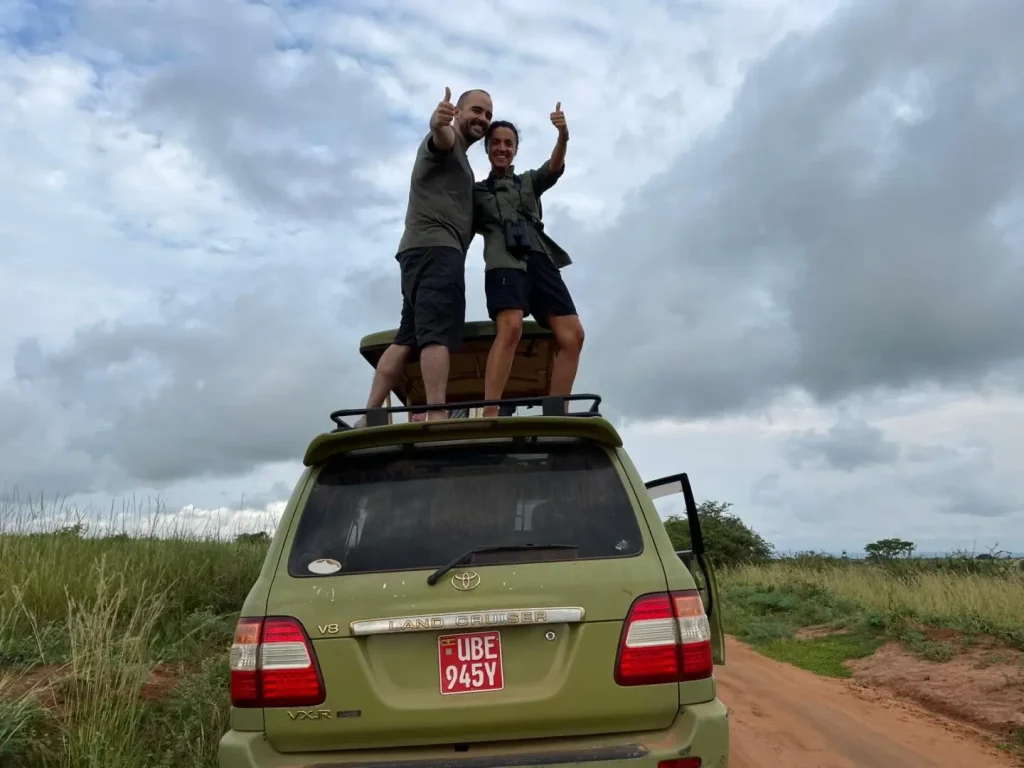 Rwanda Honeymoon Safari 15 Couple exploring Rwanda on honeymoon