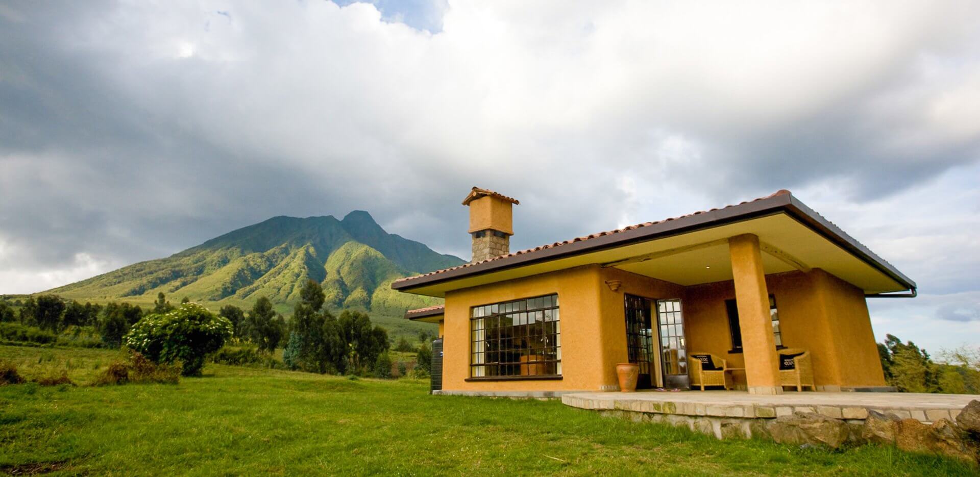 Volcanoes National Park Guide: Best Safari Tips in 2026/2027 25 Sabyinyo Silverback Lodge with scenic Virunga mountain views near Volcanoes National Park in Rwanda