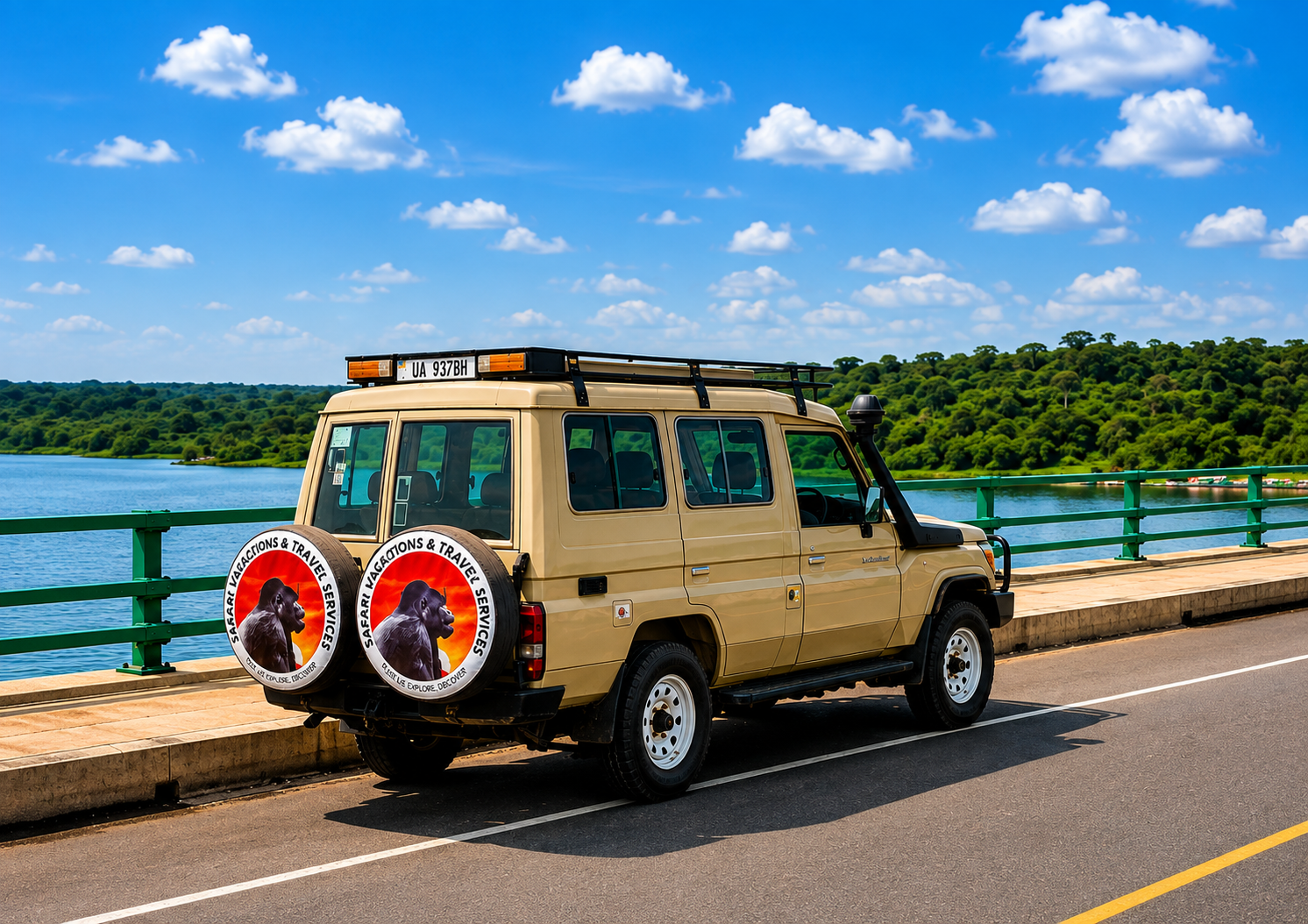 Incredible Uganda Wildlife Encounters: Ultimate Safari Guide 2026/2027 17 Safari Vacations and Travel Services Ltd safari vehicle ready for a customized Uganda chimpanzee and primate safari