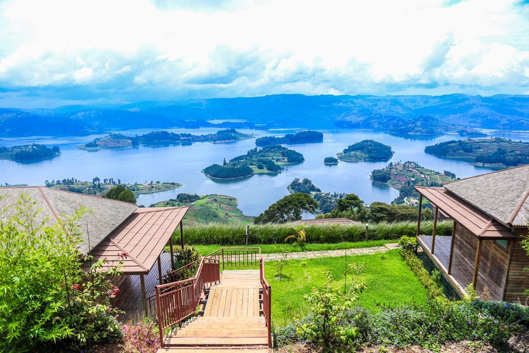Uganda & Rwanda Safaris from Malaysia – The Ultimate Gorilla and Primate Adventure 20 Scenic Lake Bunyonyi in Uganda surrounded by green terraced hills and small islands