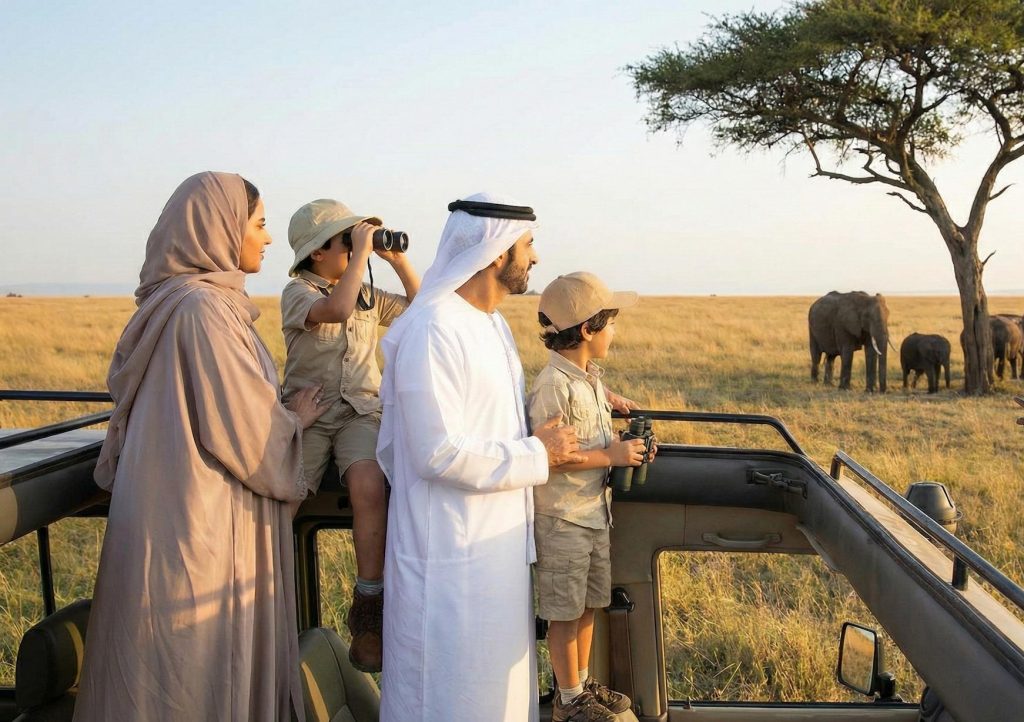 Malaysian Muslim family on a private Halal Uganda Safari from Malaysia
