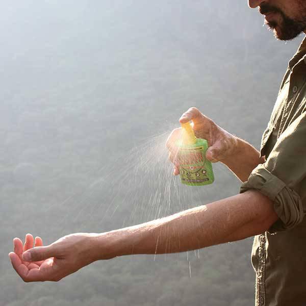 Mosquito repellent spray for travelers on a Uganda safari