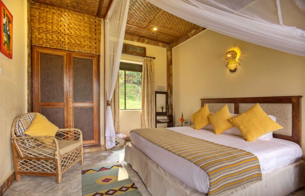 Silverback Lodge room near Bwindi Impenetrable National Park